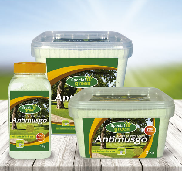 Sulfato de hierro soluble Antimusgo Fertilizante para Cesped
